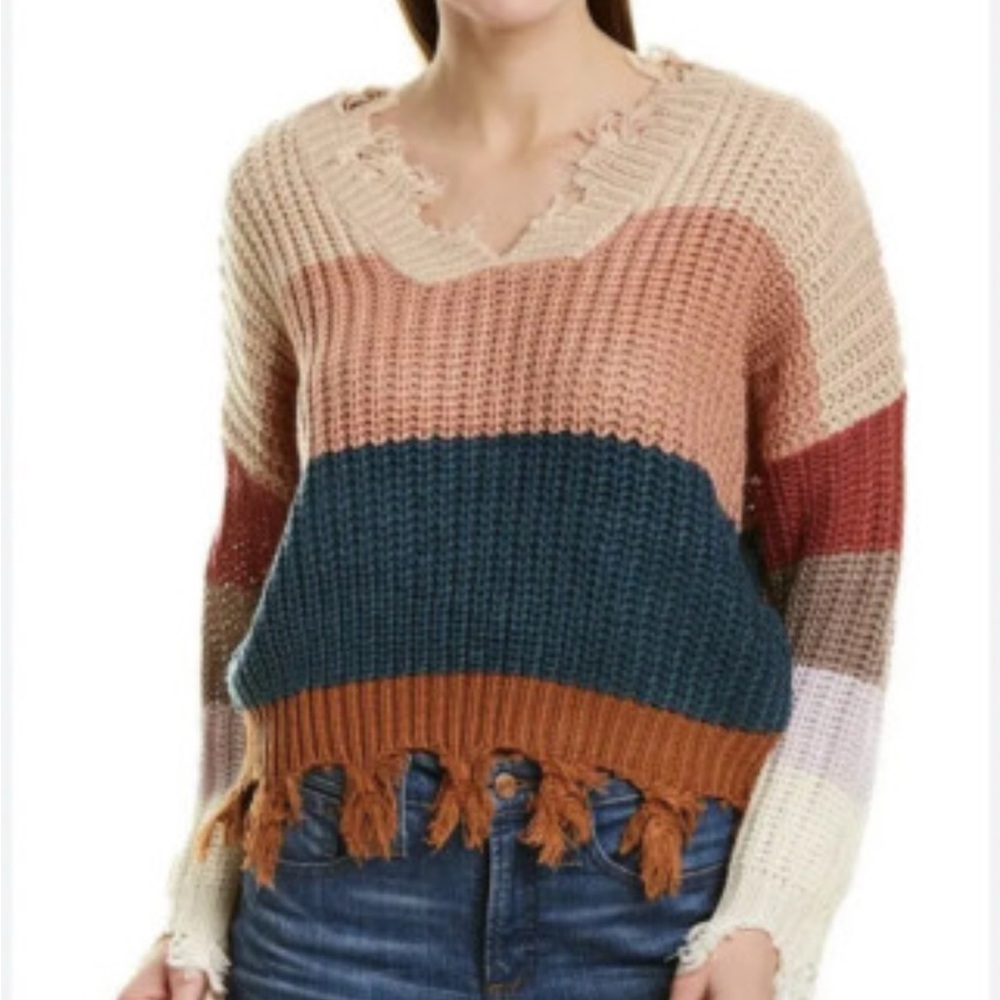Colorful Striped Women's Sweater